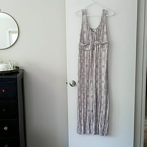 Neutral colored maxi dress